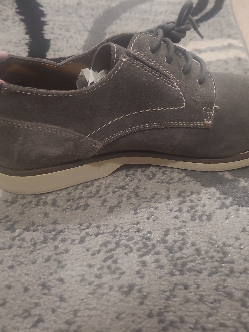Crown & Ivy Percy Grey/White/Pink Casual Oxfords 10 M - Picture 7 of 15